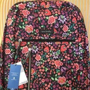 Vera Bradley, Grand Backpack, Petite Vines Retired